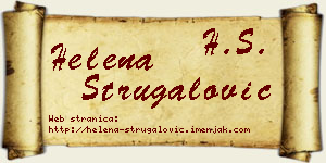 Helena Strugalović vizit kartica
